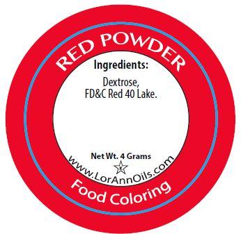 RED POWDER COLOR