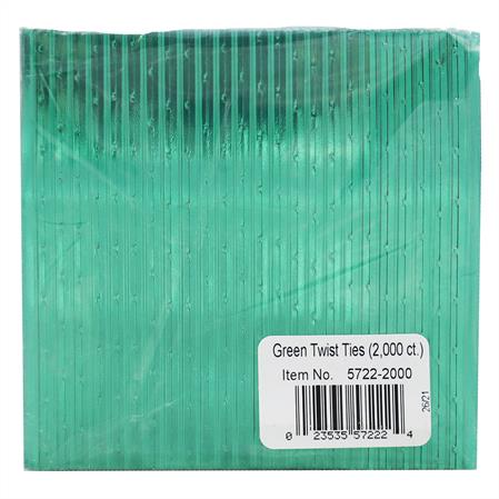 GREEN TWIST TIES
