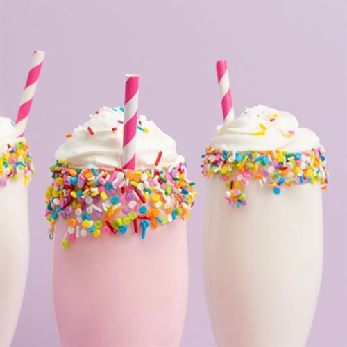 Cotton Candy Milkshakes