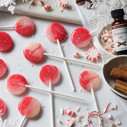 Cinnamon Mint Lollipops