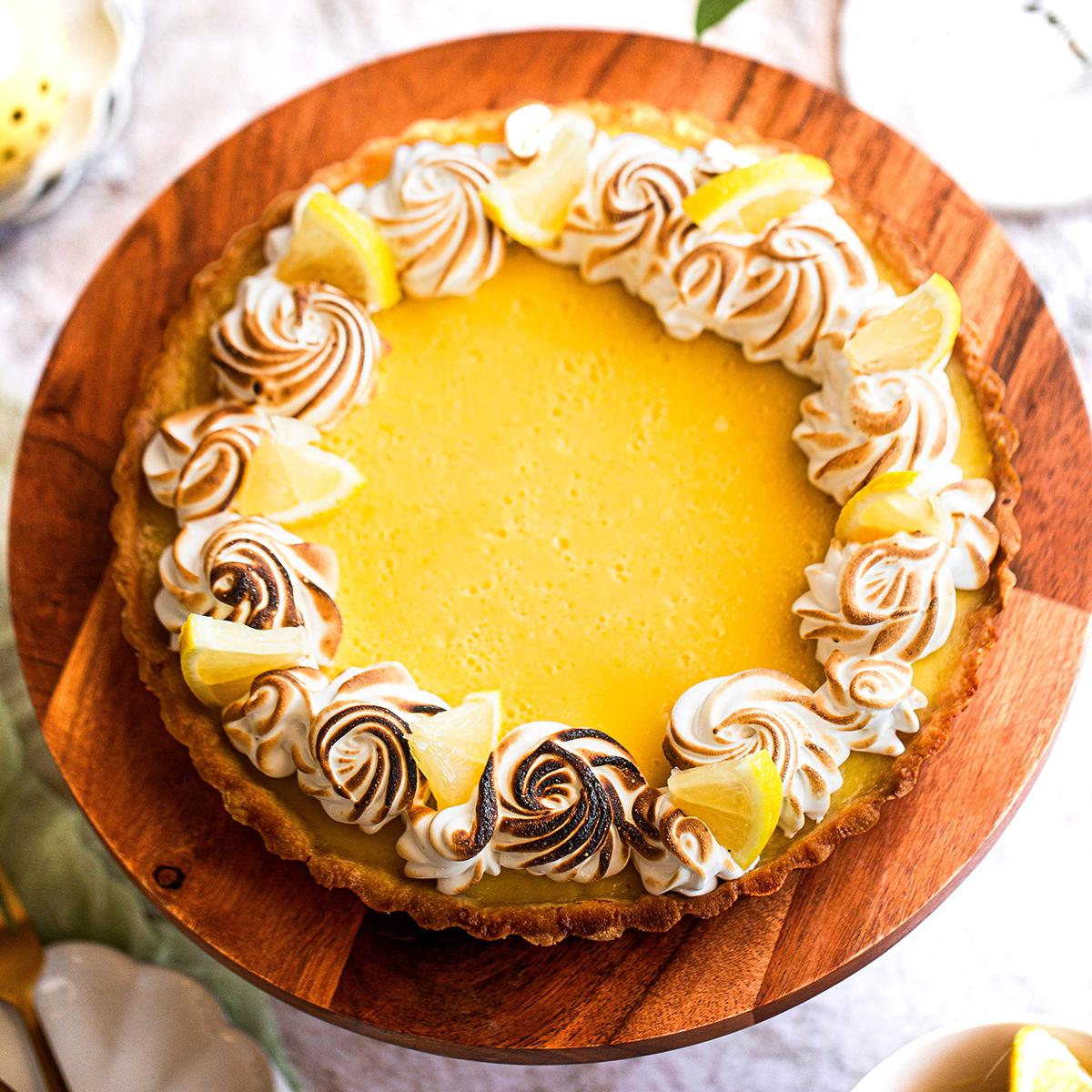 Lemon Tart with Toasted Swiss Meringue