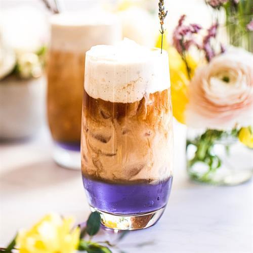 Lavender London Fog with Vanilla Bean Sweet Cream