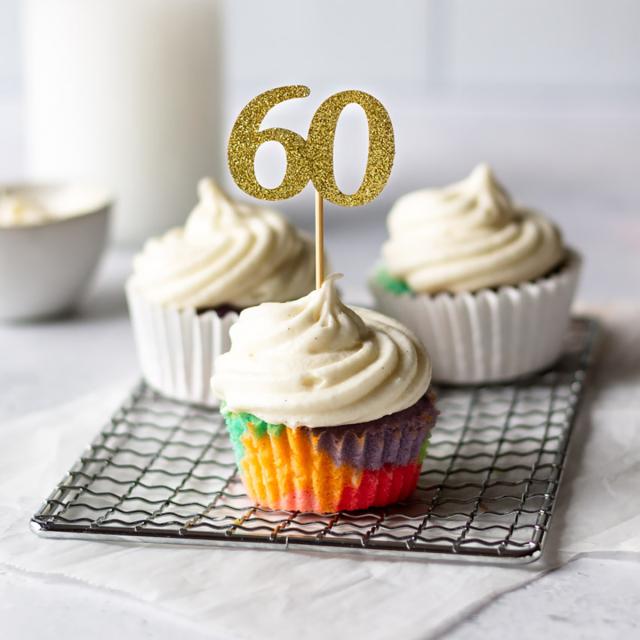 Tie-Dye Cupcakes with Vanilla Bean Frosting