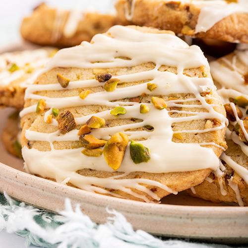 White Chocolate Pistachio Cookies