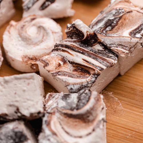 Peanut Butter Chocolate Swirl Marshmallows