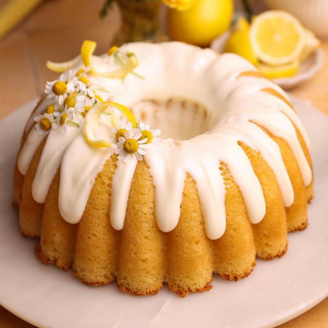 Lemon Bundt Cake with Cream Cheese Glaze