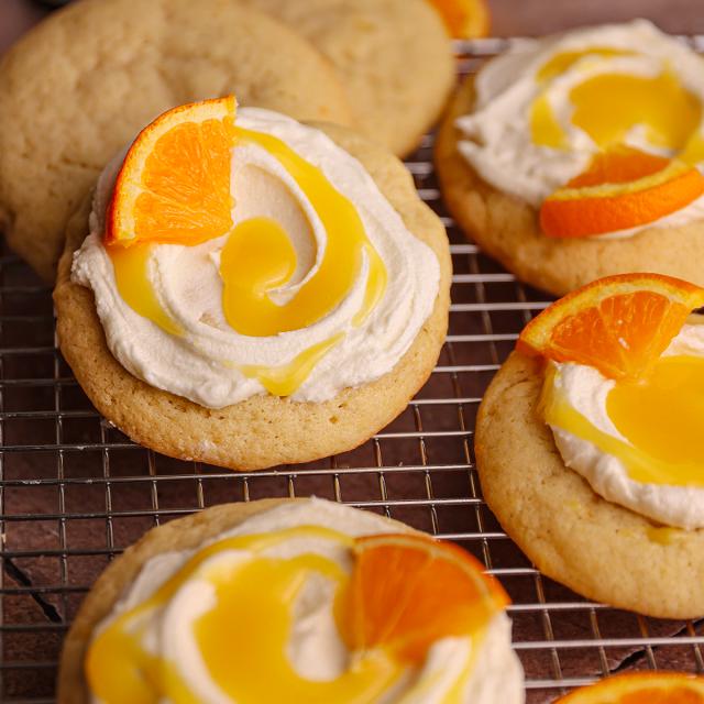 White Chocolate Orange Curd Cookies