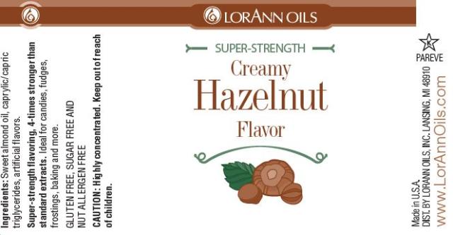 CREAMY HAZELNUT FLAVOR