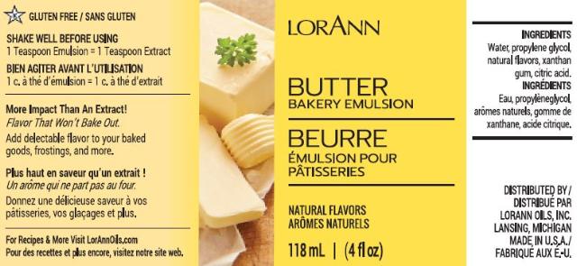 BUTTER BAKERY EMULSION, NATURAL