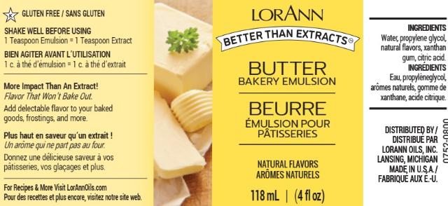 BUTTER BAKERY EMULSION, NATURAL