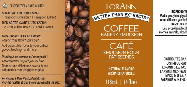 COFFEE BAKERY EMULSION, NATURAL