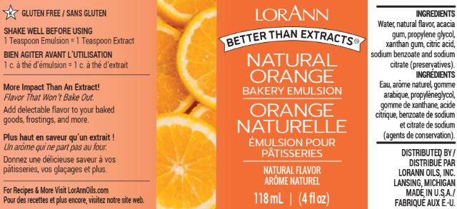 ORANGE BAKERY EMULSION, NATURAL