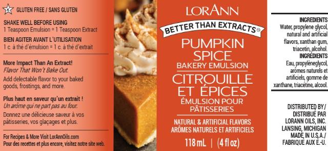 PUMPKIN SPICE BAKERY EMULSION