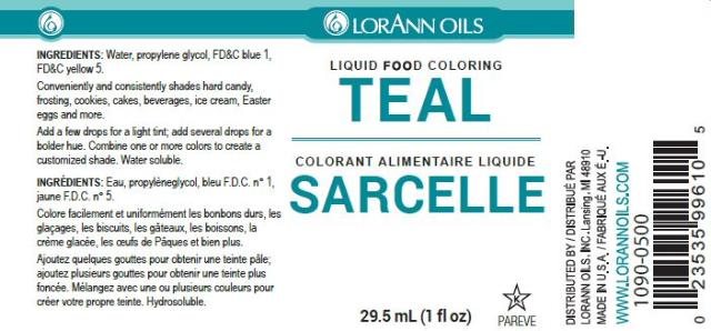 TEAL LIQUID COLOR
