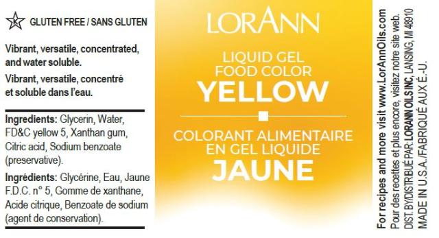 YELLOW LIQUID GEL COLOR