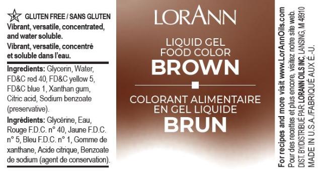 BROWN LIQUID GEL COLOR