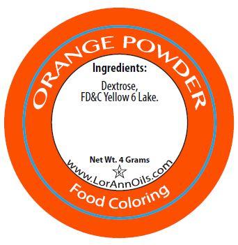 ORANGE POWDER COLOR