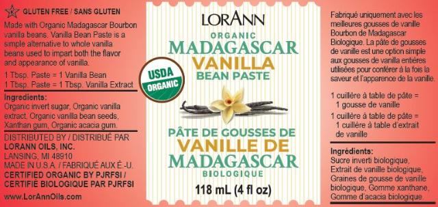 ORGANIC MADAGASCAR VANILLA BEAN PASTE