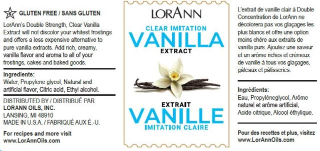 CLEAR IMITATION VANILLA EXTRACT