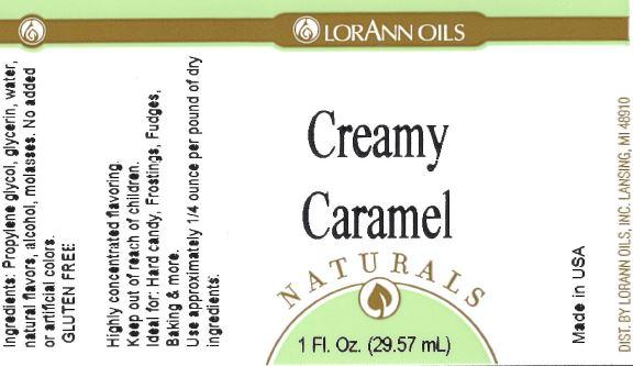 CREAMY CARAMEL FLAVOR, NATURAL 