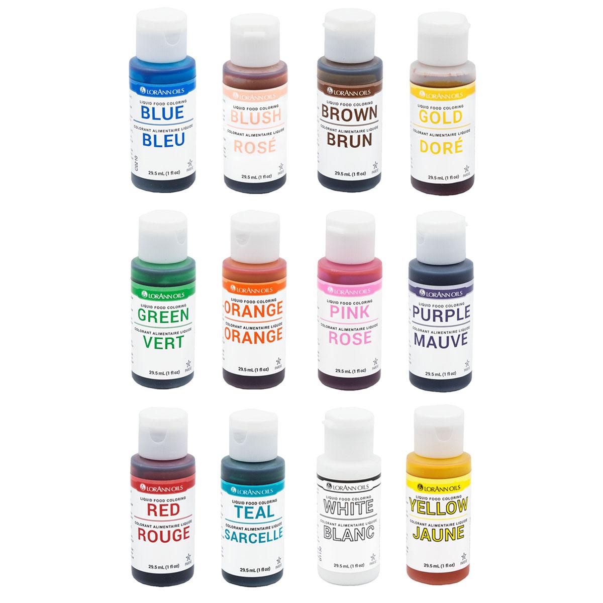 ASSORTED LIQUID FOOD COLOR