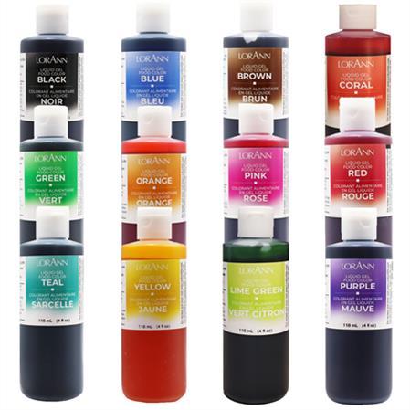 ASSORTED LIQUID GEL FOOD COLOR