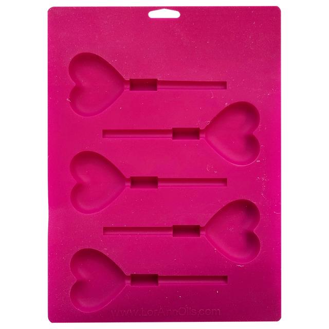 SILICONE HEARTS LOLLIPOP MOLD