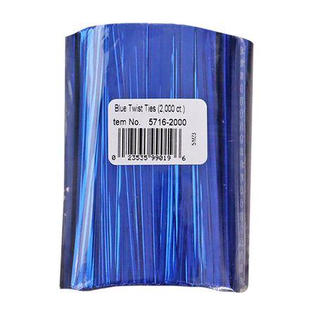 BLUE TWIST TIES 
