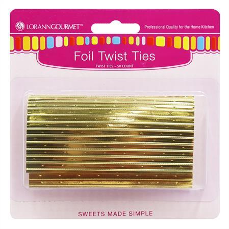 GOLD TWIST TIES