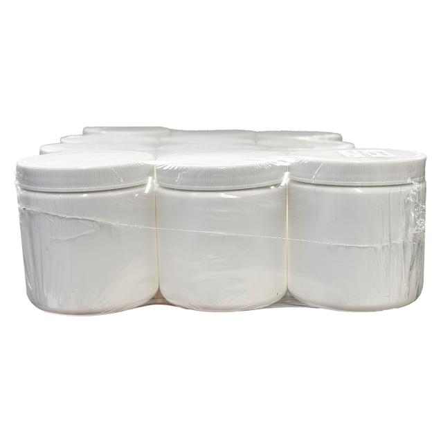 PLASTIC COSMETIC JARS, 8 oz
