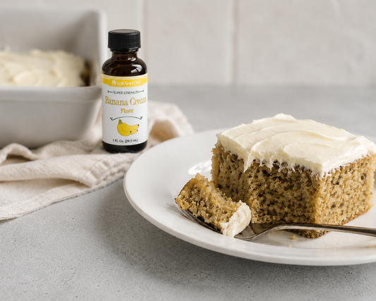 Banana Cream Cake with Banana Cream Cheese Frosting