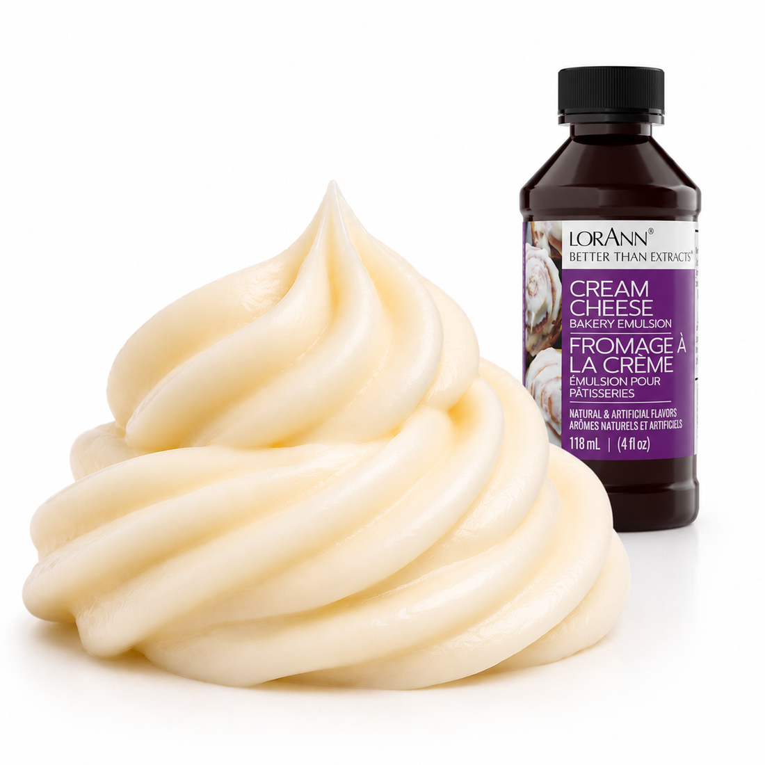 No-Cream Cream Cheese Frosting with LorAnn Cream Cheese Bakery Emulsion