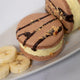 Peanut Butter Banana Macaron Ice Cream Sandwiches