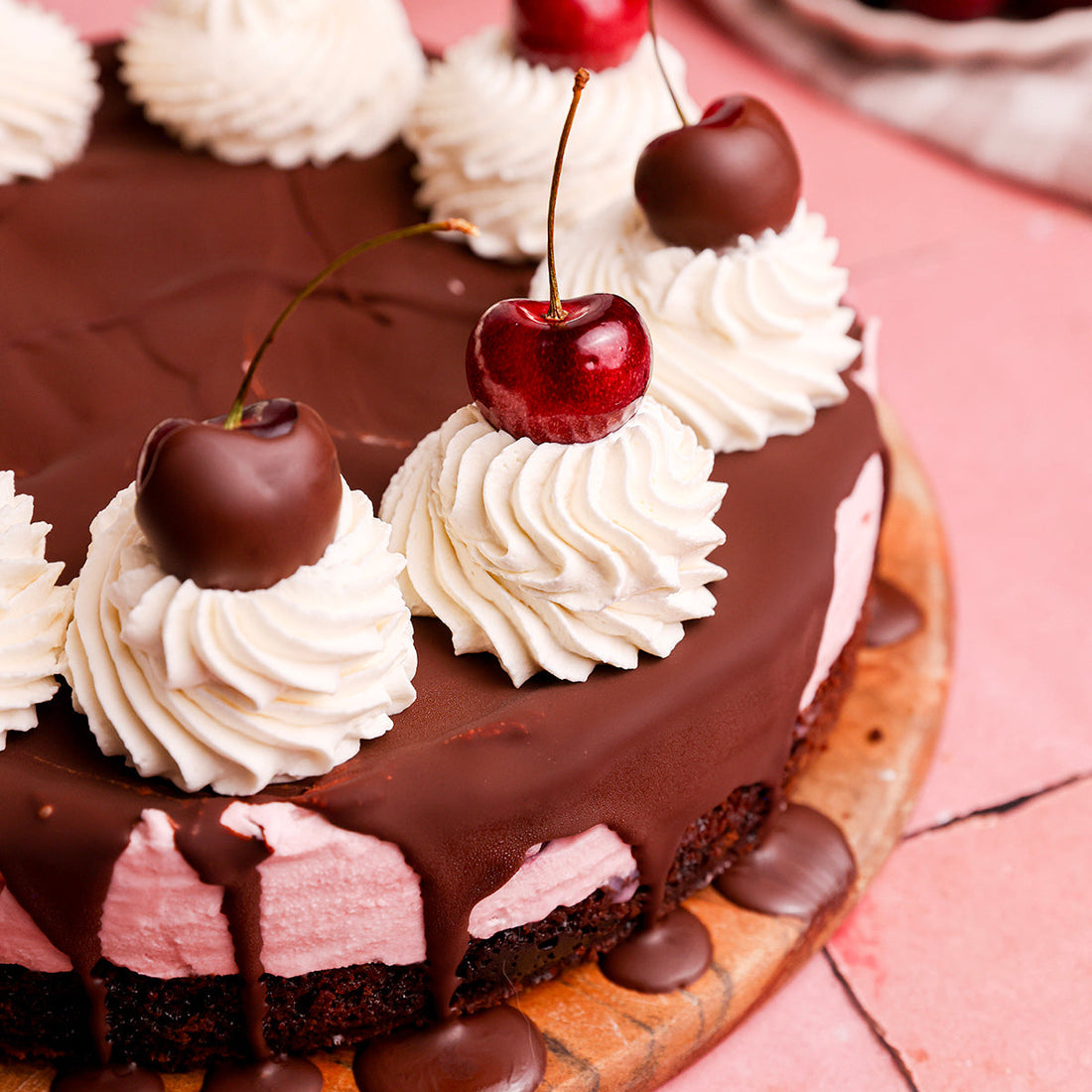 Black Cherry Ice Cream Cake 