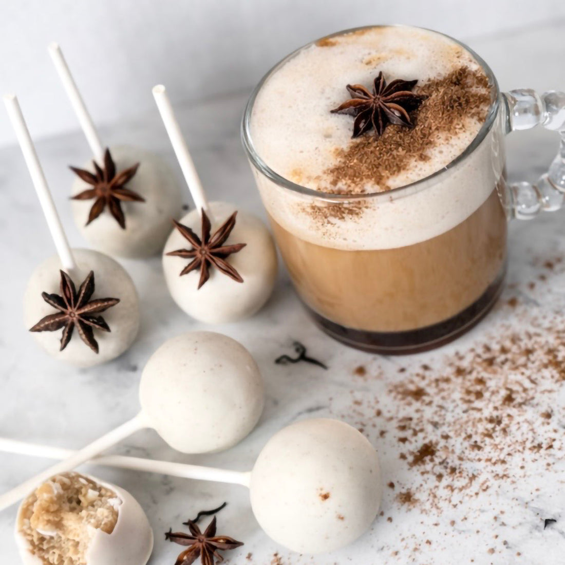 Vanilla Chai Cake Pops 