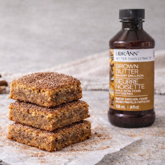 Brown Butter Blondies with Snickerdoodle Topping 
