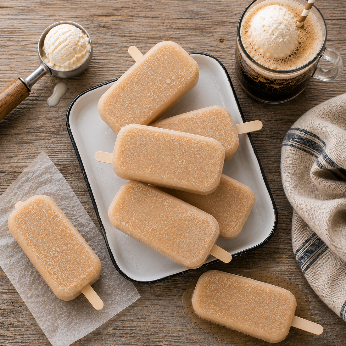 Root Beer Float Popsicles