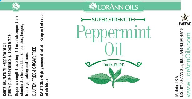 Peppermint Essential Oil - 100% Pure, All Natural | LorAnn Oils