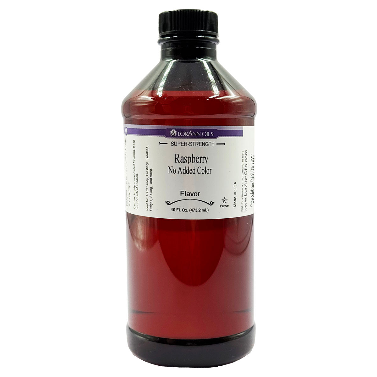 RASPBERRY FLAVOR, NO ADDED COLOR