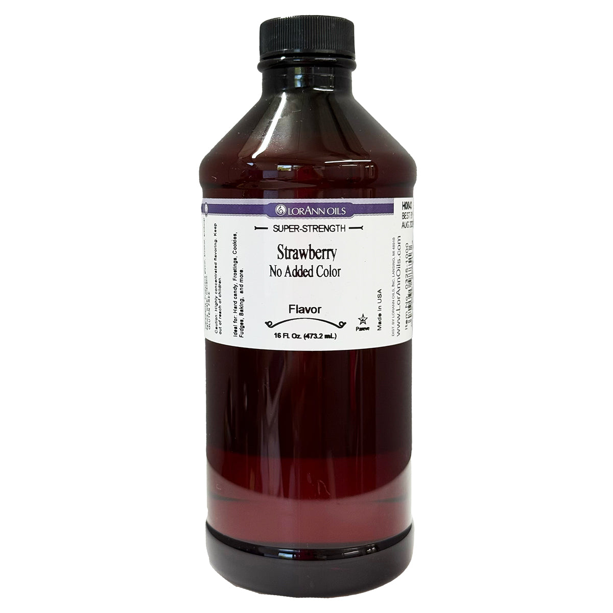 STRAWBERRY FLAVOR, NO ADDED COLOR
