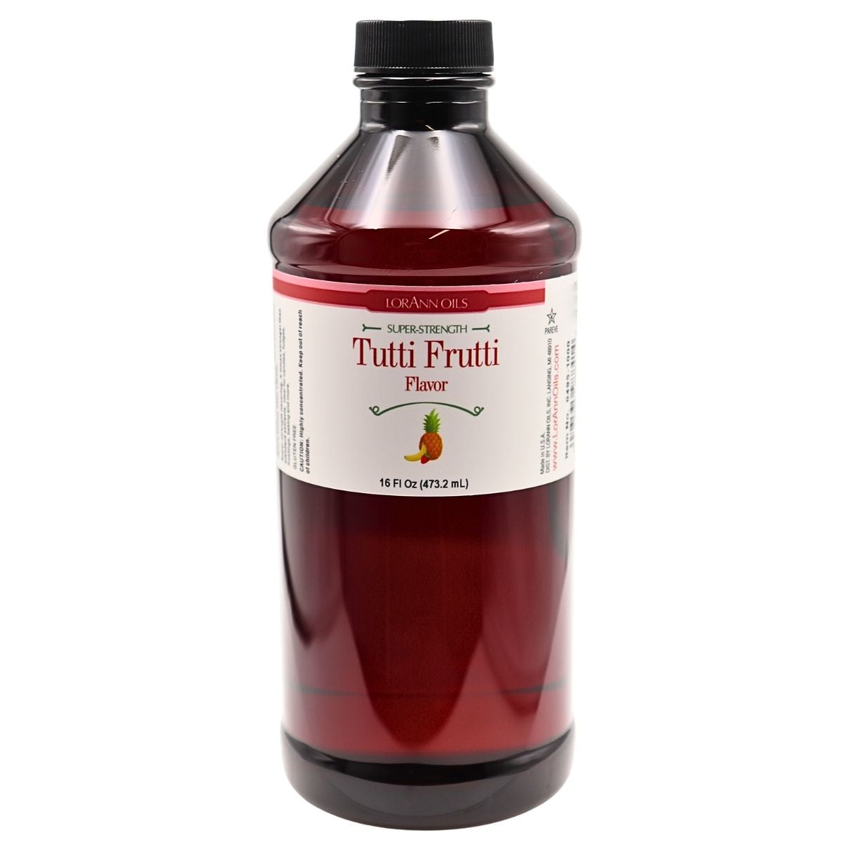 TUTTI-FRUTTI FLAVOR,  NO ADDED COLOR
