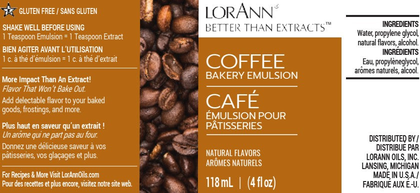 COFFEE BAKERY EMULSION, NATURAL