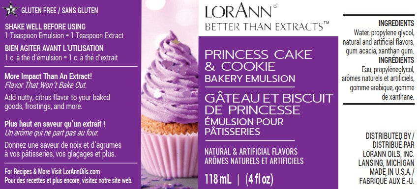 PRINCESS CAKE & COOKIE BAKERY EMULSION