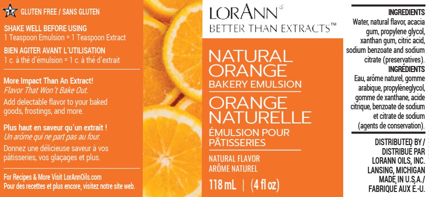 ORANGE BAKERY EMULSION, NATURAL