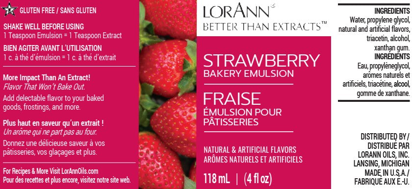 STRAWBERRY BAKERY EMULSION, NO ADDED COLOR