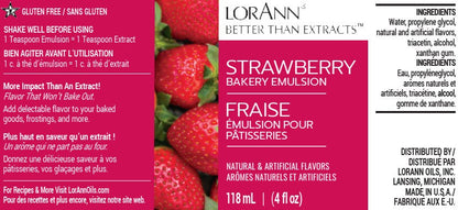 STRAWBERRY BAKERY EMULSION, NO ADDED COLOR