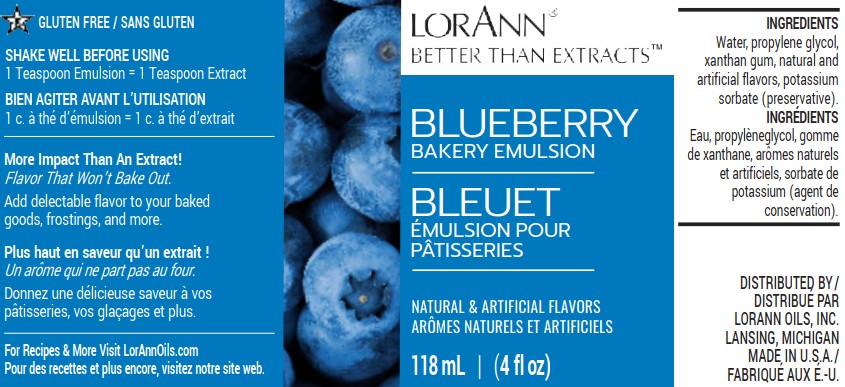 BLUEBERRY BAKERY EMULSION, NO ADDED COLOR