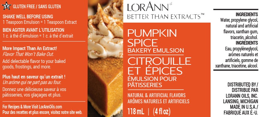 PUMPKIN SPICE BAKERY EMULSION