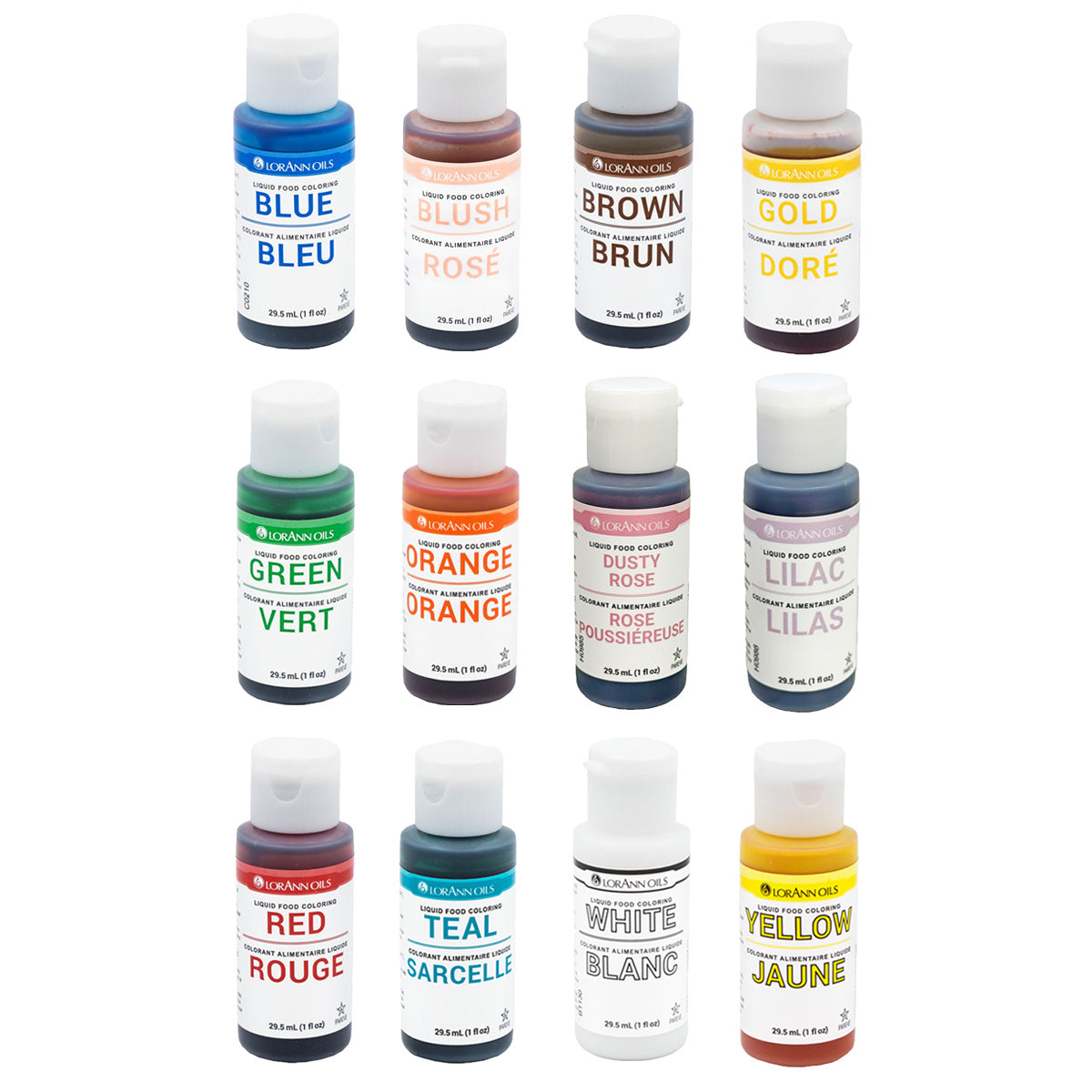 ASSORTED LIQUID FOOD COLOR