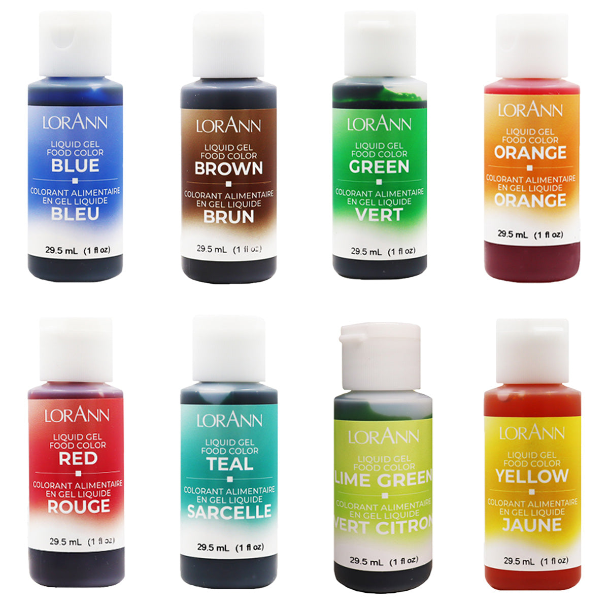 ASSORTED LIQUID GEL FOOD COLOR